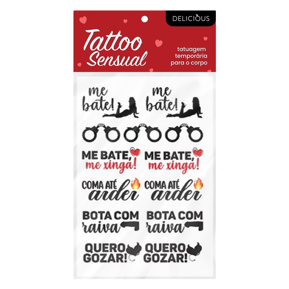 Tattoo Sensual Frases Ousadas Me Bate Delicious