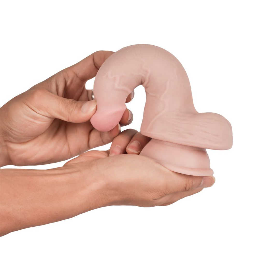 Pênis Realístico 3d Com Ventosa 18 X 3,5cm Knight Cock