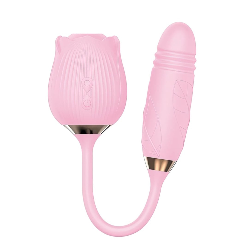 Vibrador Duplo Flower Flexível 10 Modos De Vibração Vibe Toys