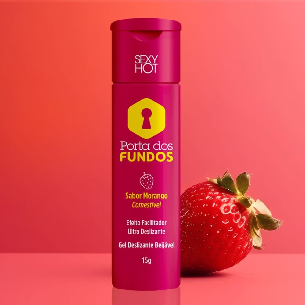 Porta Dos Fundos Gel Facilitador Anal Beijável 15g Sexy Hot