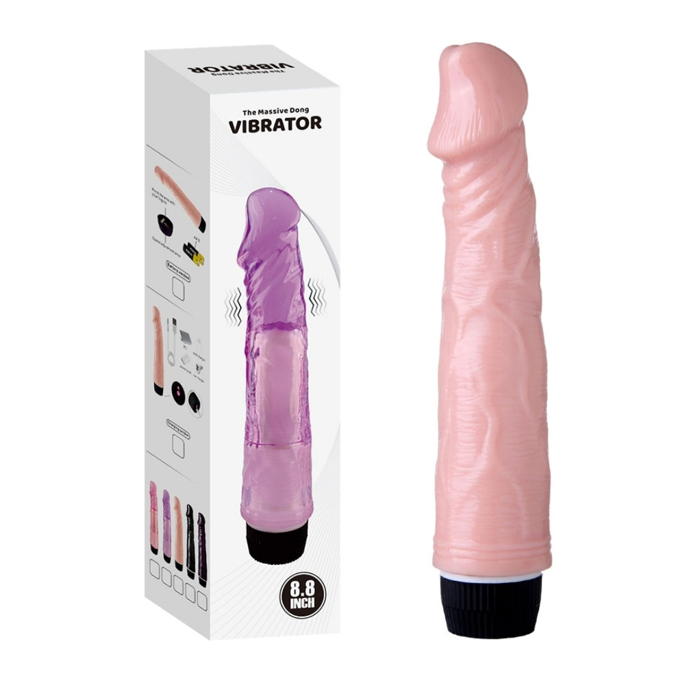 Pênis Realístico Texturizado 22,5x4,3 Cm Com Vibro Vibe Toys