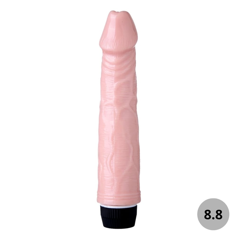 Pênis Realístico Texturizado 22,5x4,3 Cm Com Vibro Vibe Toys