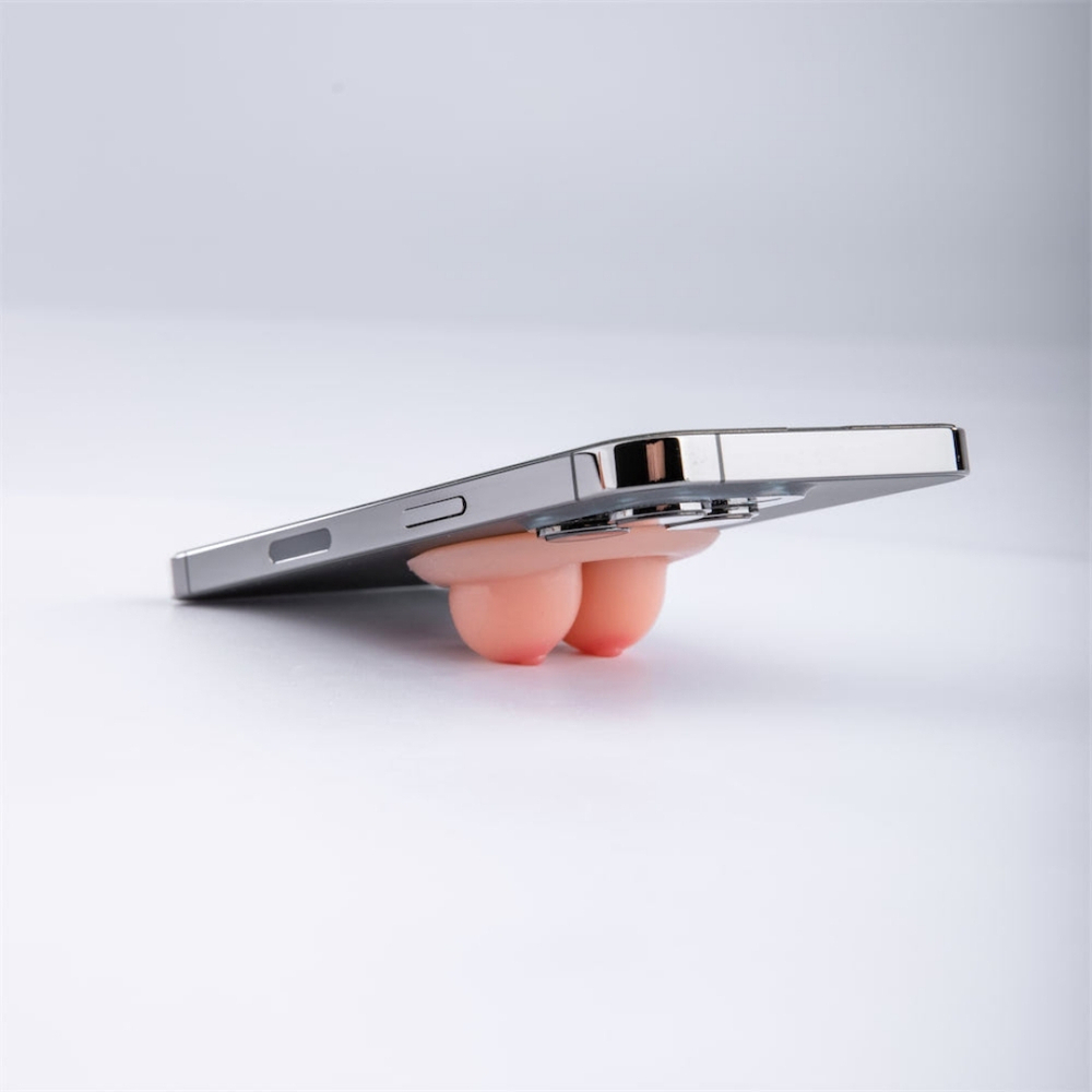 Suporte Para Celular Em Formato De Seios Universal