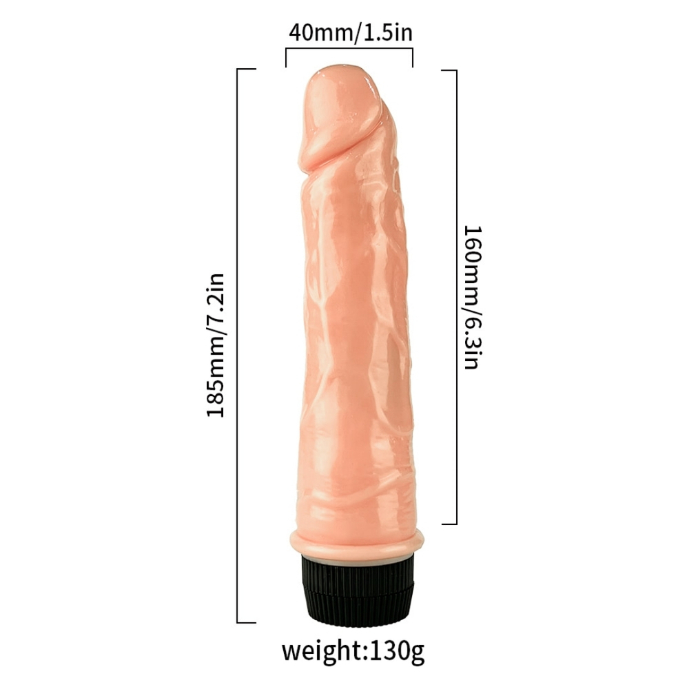 Pênis Realístico Texturizado 18,5x4 Cm Com Vibro Vibe Toys