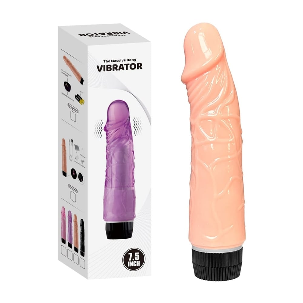 Pênis Realístico Texturizado 18,5x4 Cm Com Vibro Vibe Toys