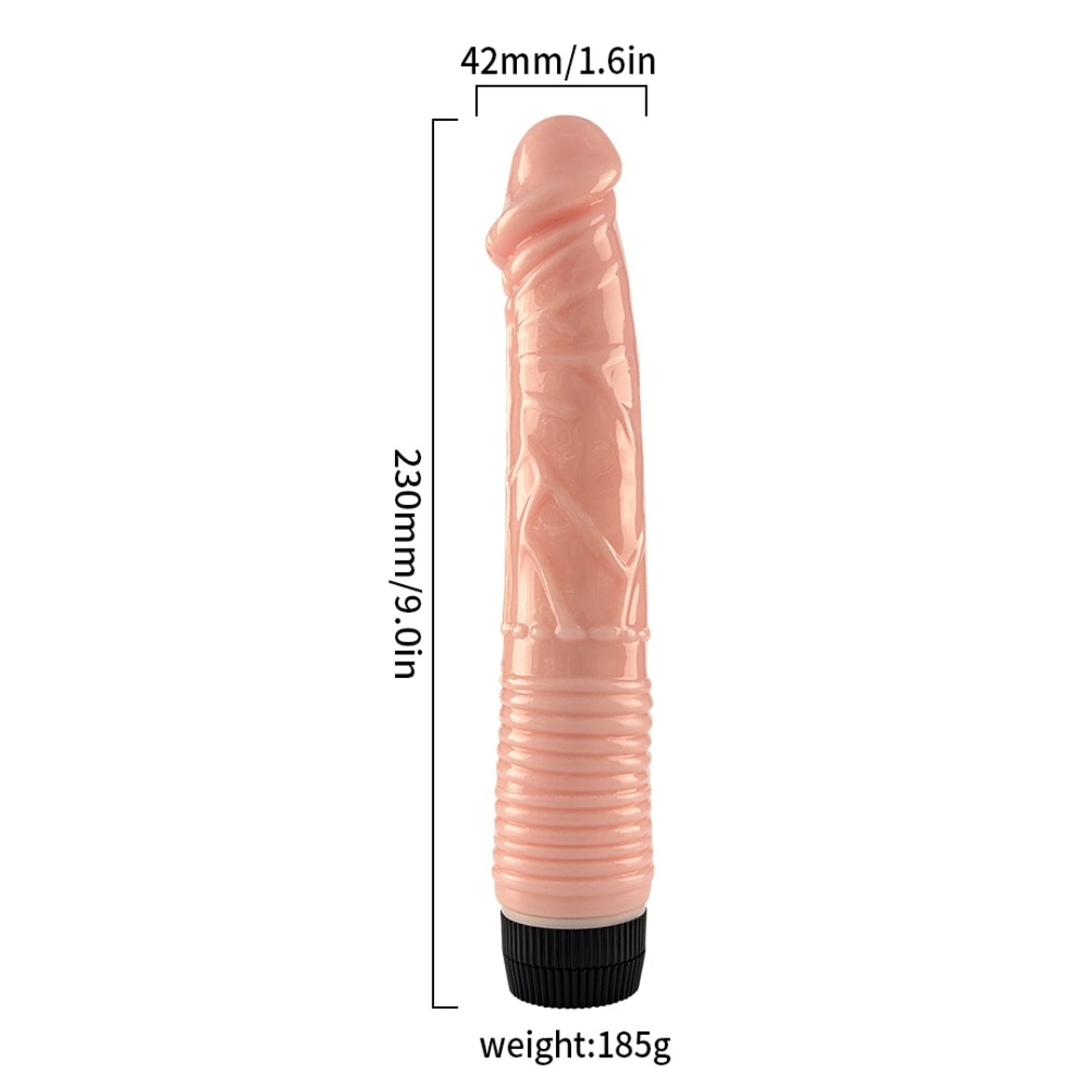 Pênis Realístico Texturizado 23x4 Cm Com Vibro Vibe Toys