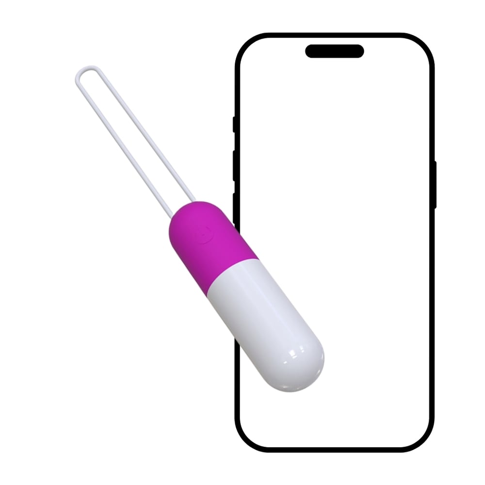 Cápsula Wireless Com 10 Modos De Vibração E Com Controle Via App