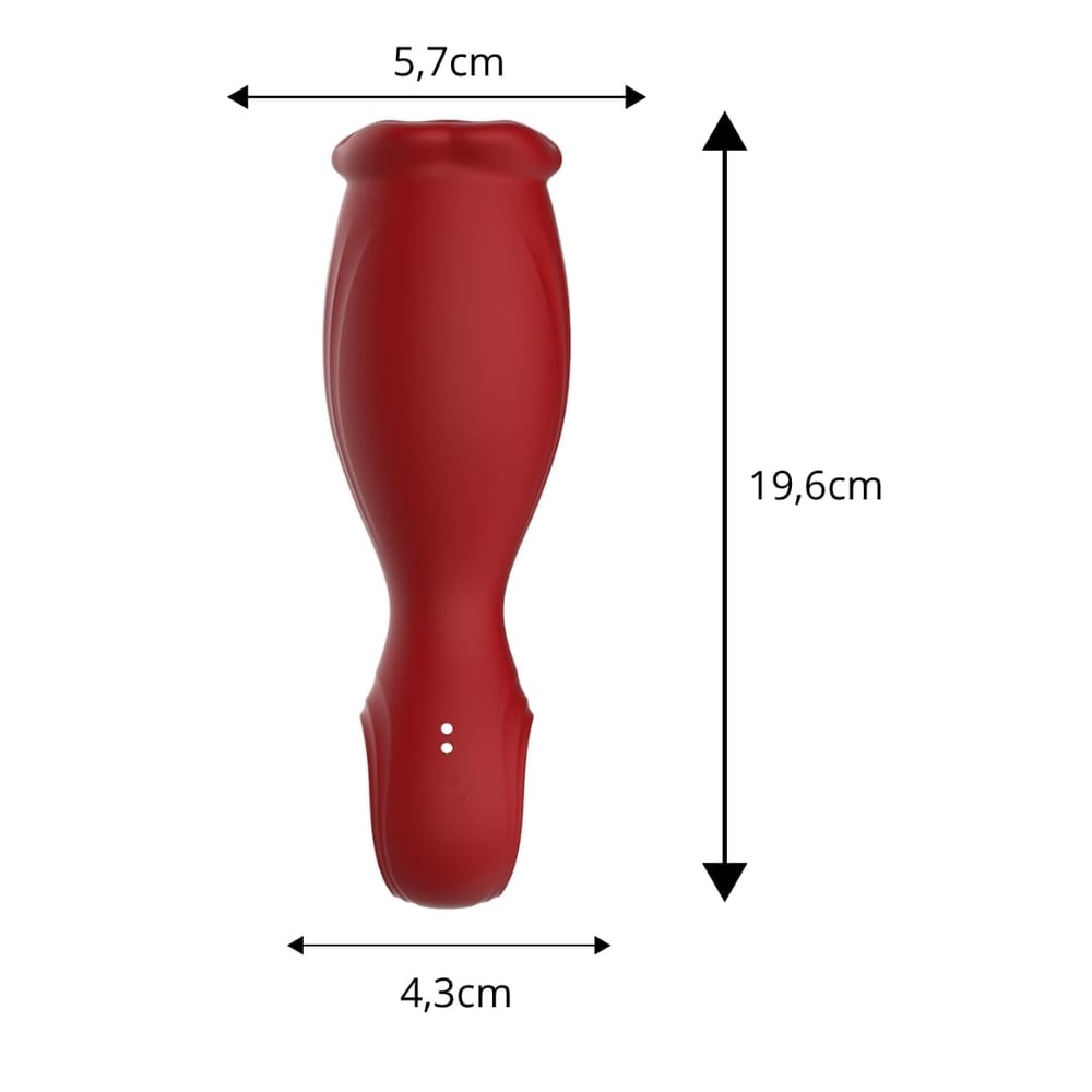Magic Lip Estimulador De Glande Recarregável Com Rotação 10 Vibrações Vibe Toys