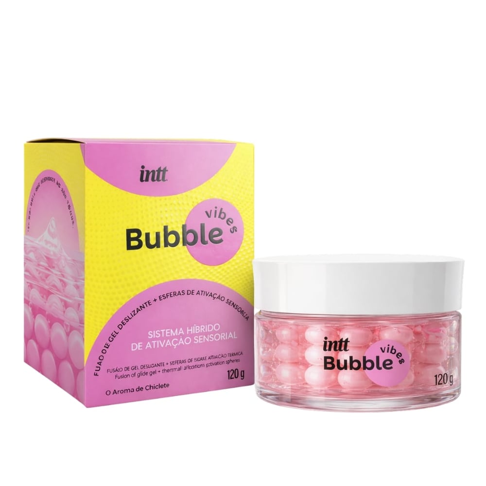 Bubble Vibes Lubrificante Beijável Com Esferas 120g Intt