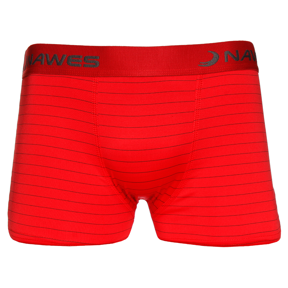 Cueca Boxer Em Microfibra Listras Giz Nawes