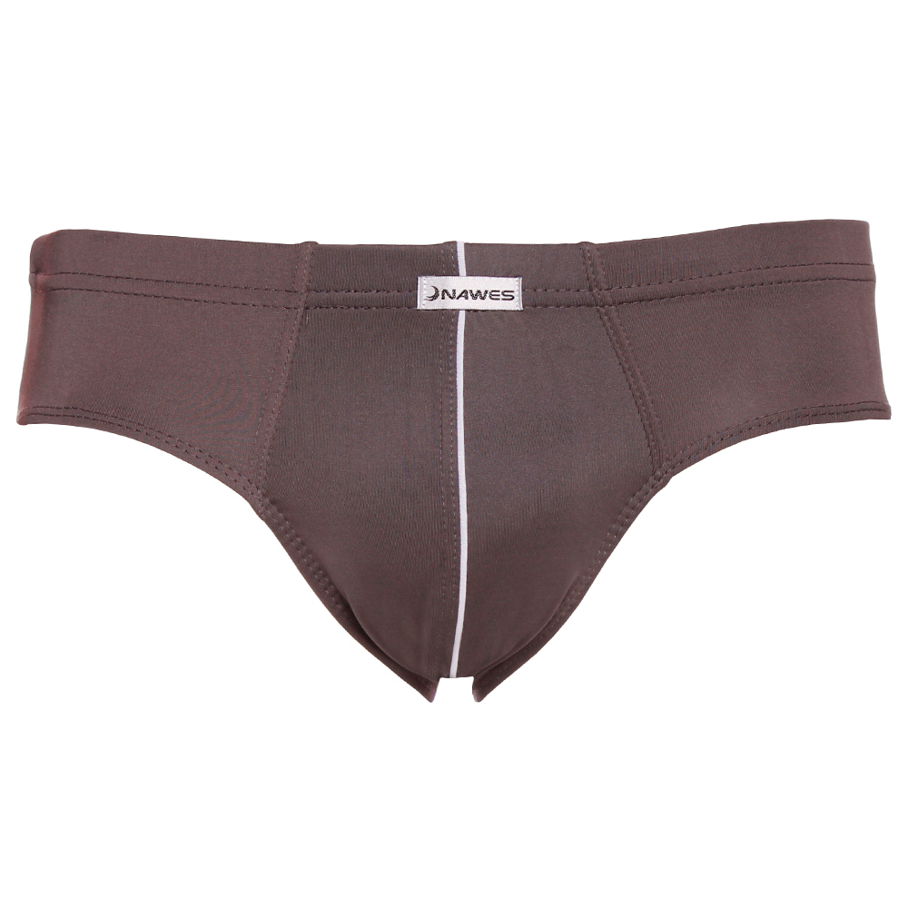 Cueca Slip Lisa Em Microfibra Sem Cós Nawes