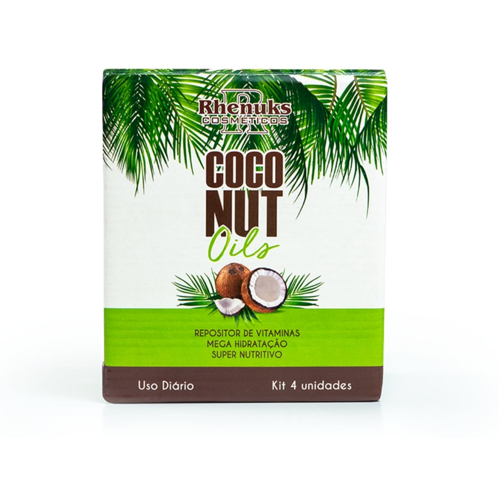 Kit Capilar Coco Nut Oils 4 Itens Rhenuks Cosméticos