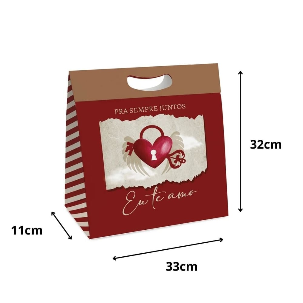 Caixa Para Presente Horizontal New Plus Amor Real Cromus