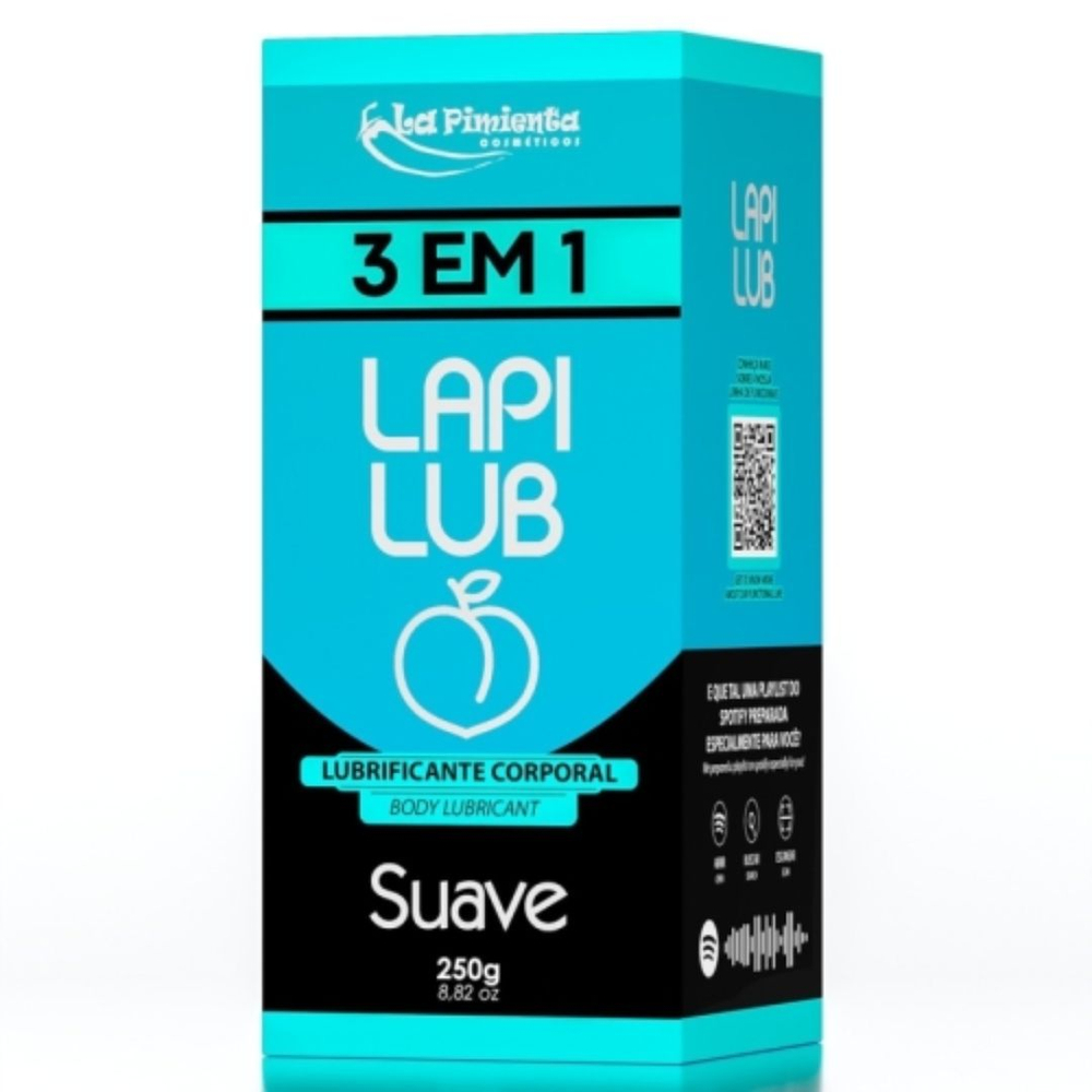 Lapi Lub Lubrificante Corporal 3 Em 1 Suave 250g La Pimienta