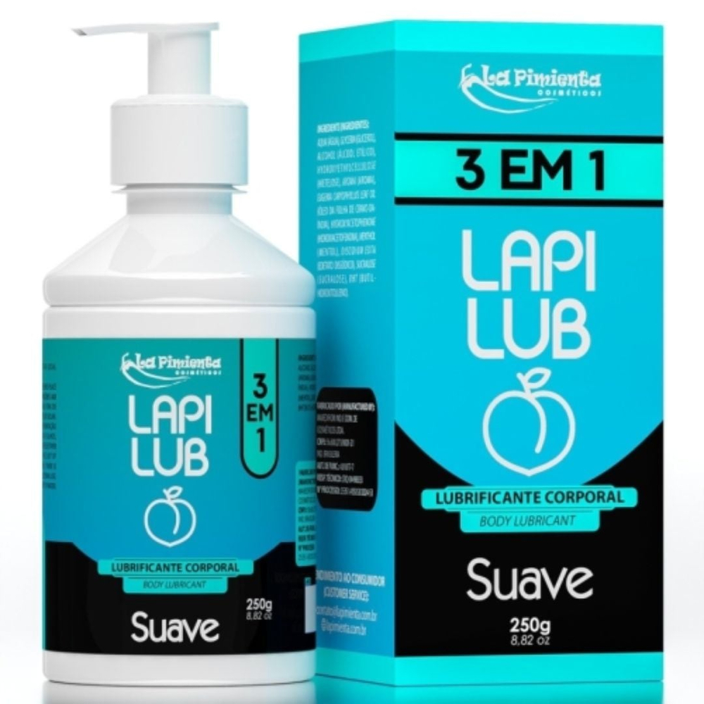 Lapi Lub Lubrificante Corporal 3 Em 1 Suave 250g La Pimienta