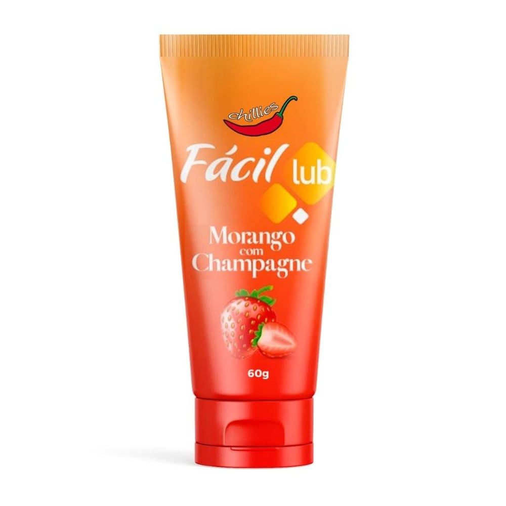 Fácil Lub Gel Lubrificante Beijável 60g Chillies