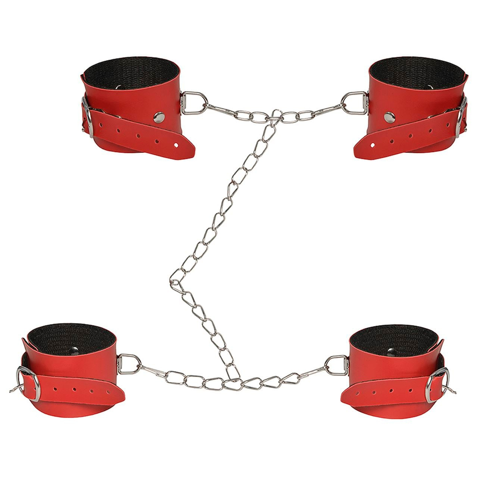 Algema E Tornozeleira Com Corrente Dominatrix