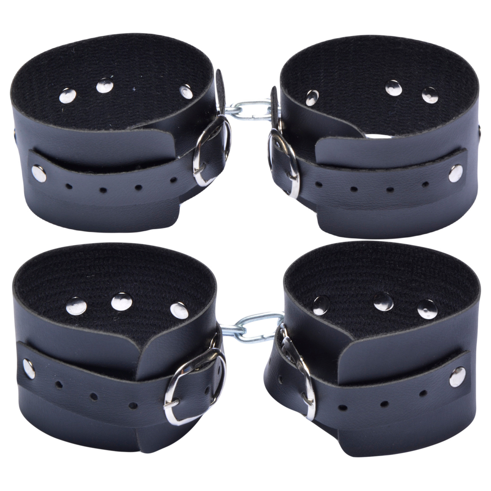 Algema E Tornozeleira Com Corrente Dominatrix