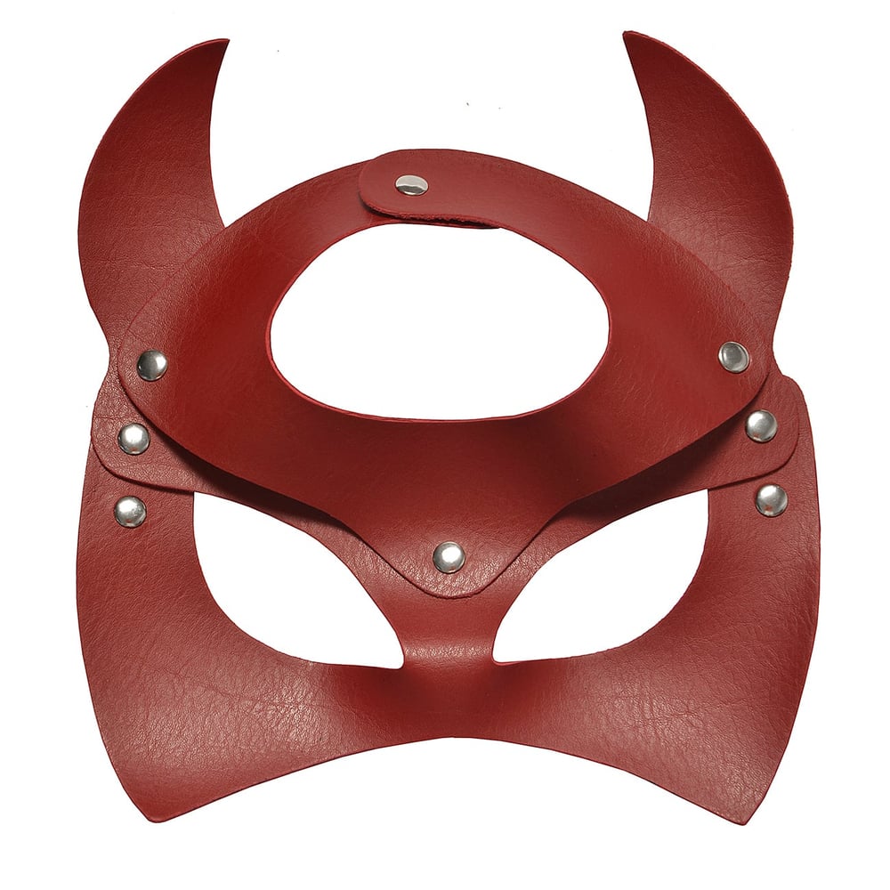 Máscara Lilith Em Couro Sintético Dominatrix