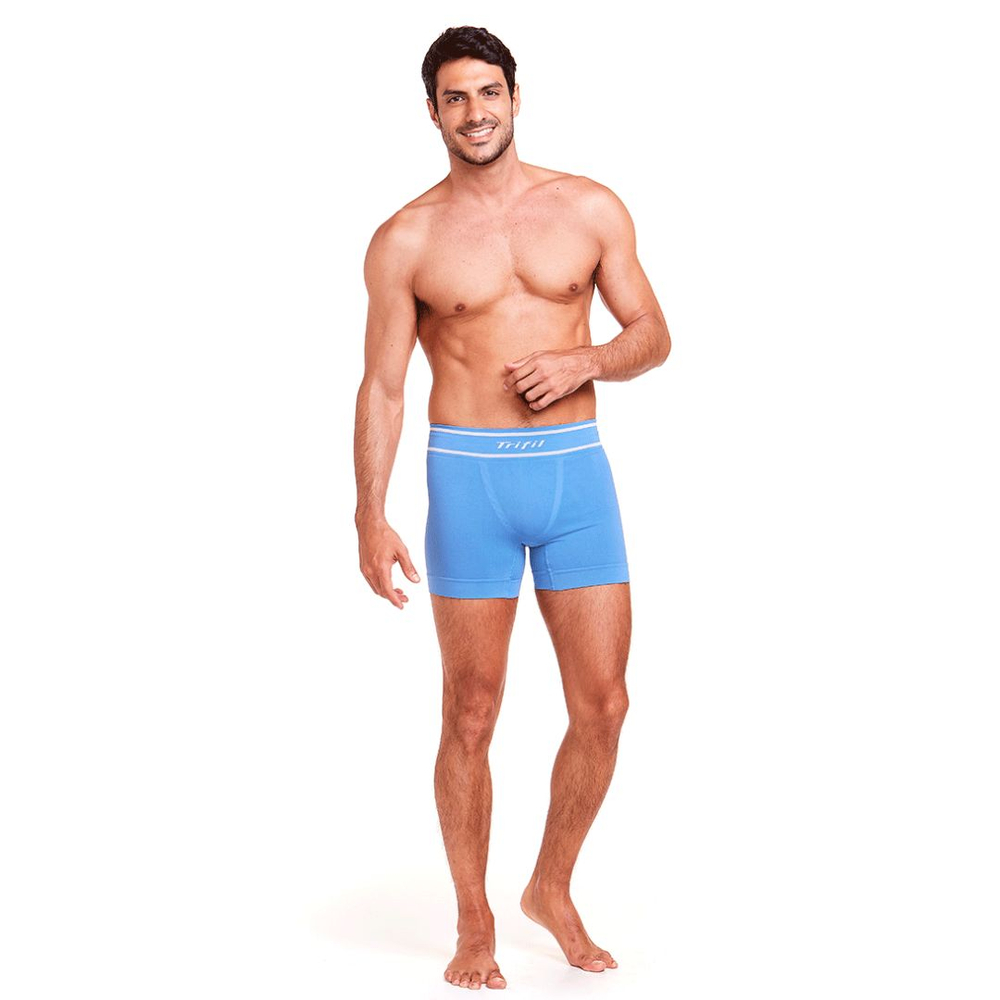 Cueca Boxer Adulto Sem Costura Lisa Trifil