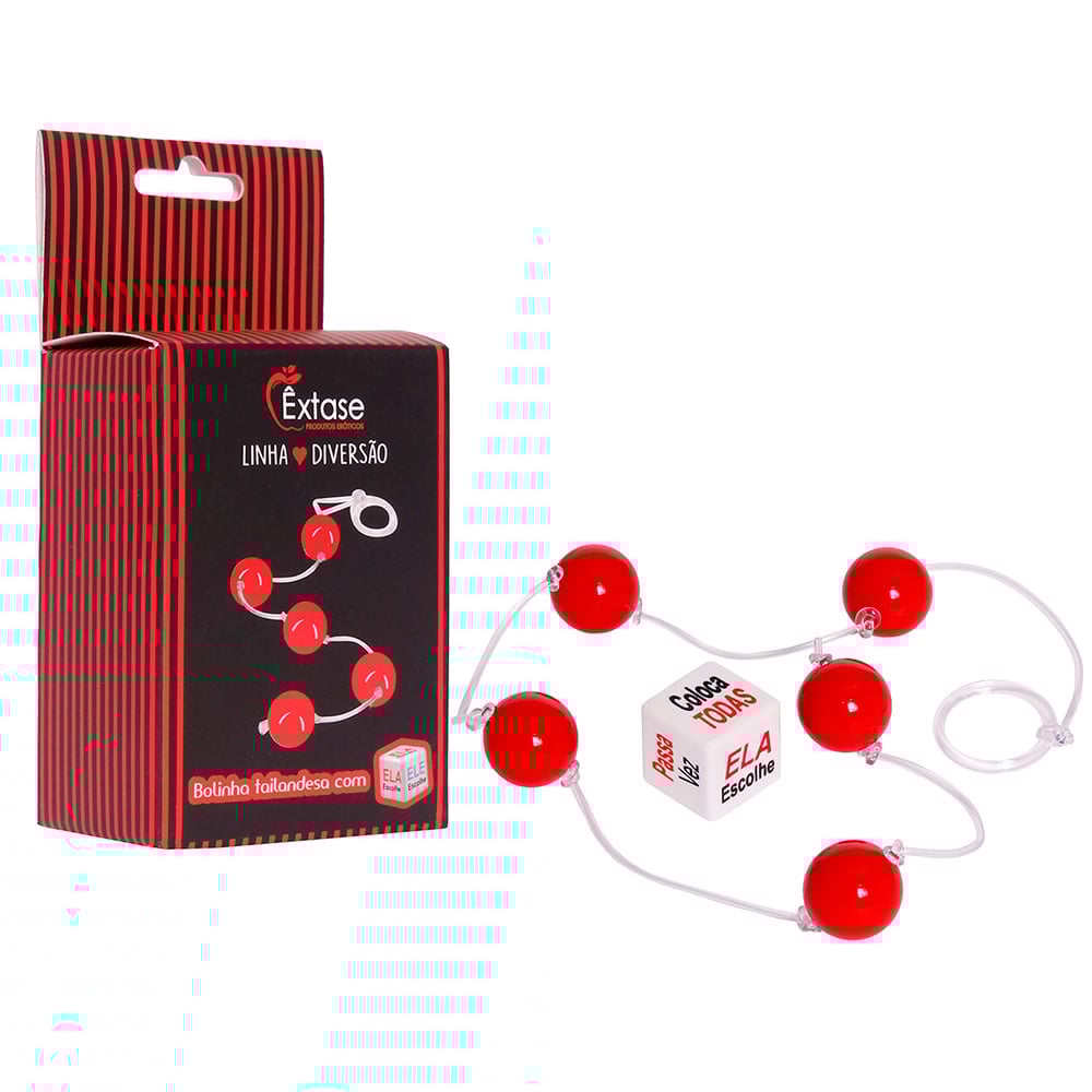 Bolinha Tailandesa M Com Dado Linha Diversão êxtase