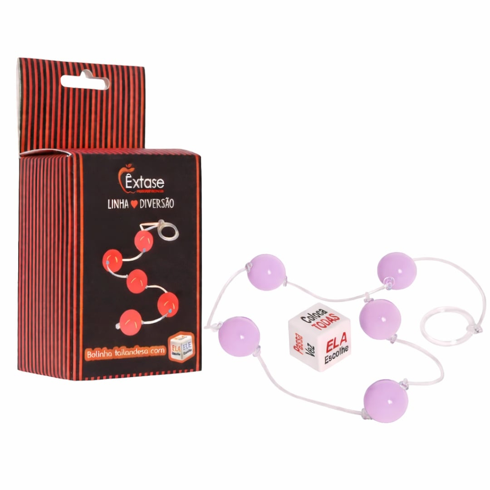 Bolinha Tailandesa P Com Dado Linha Diversão êxtase