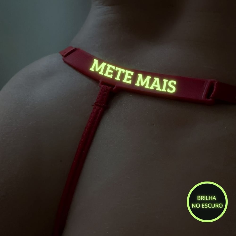 Calcinha Brilha No Escuro Com Frase Mete Mais Mil Toques