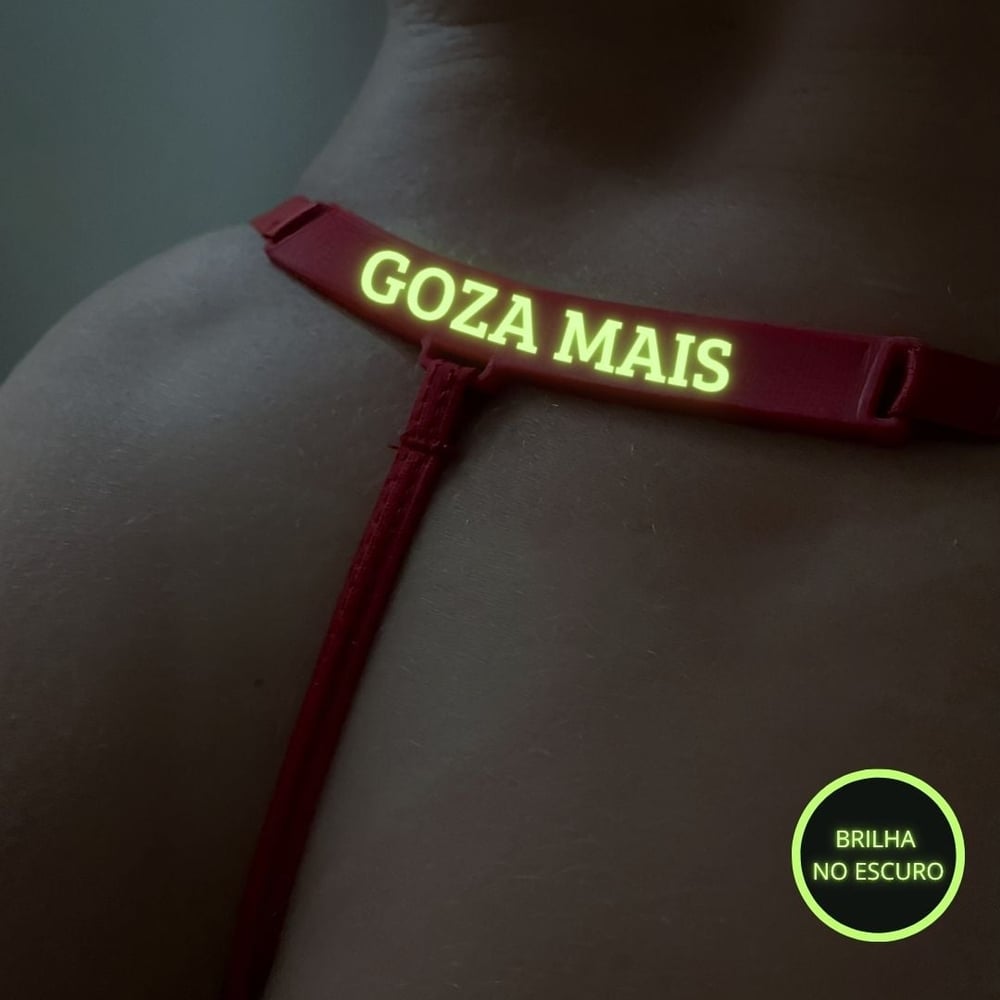 Calcinha Brilha No Escuro Com Frase Goza Mais Mil Toques