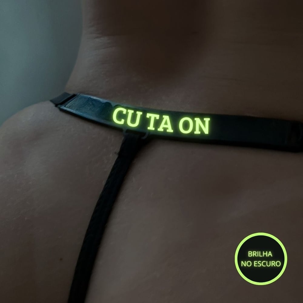Calcinha Brilha No Escuro Com Frase Cu Ta On Mil Toques