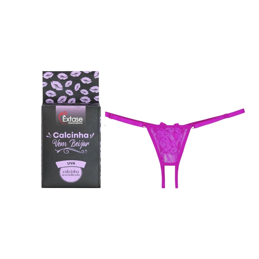 Calcinha Vem Beijar Aromatizada êxtase