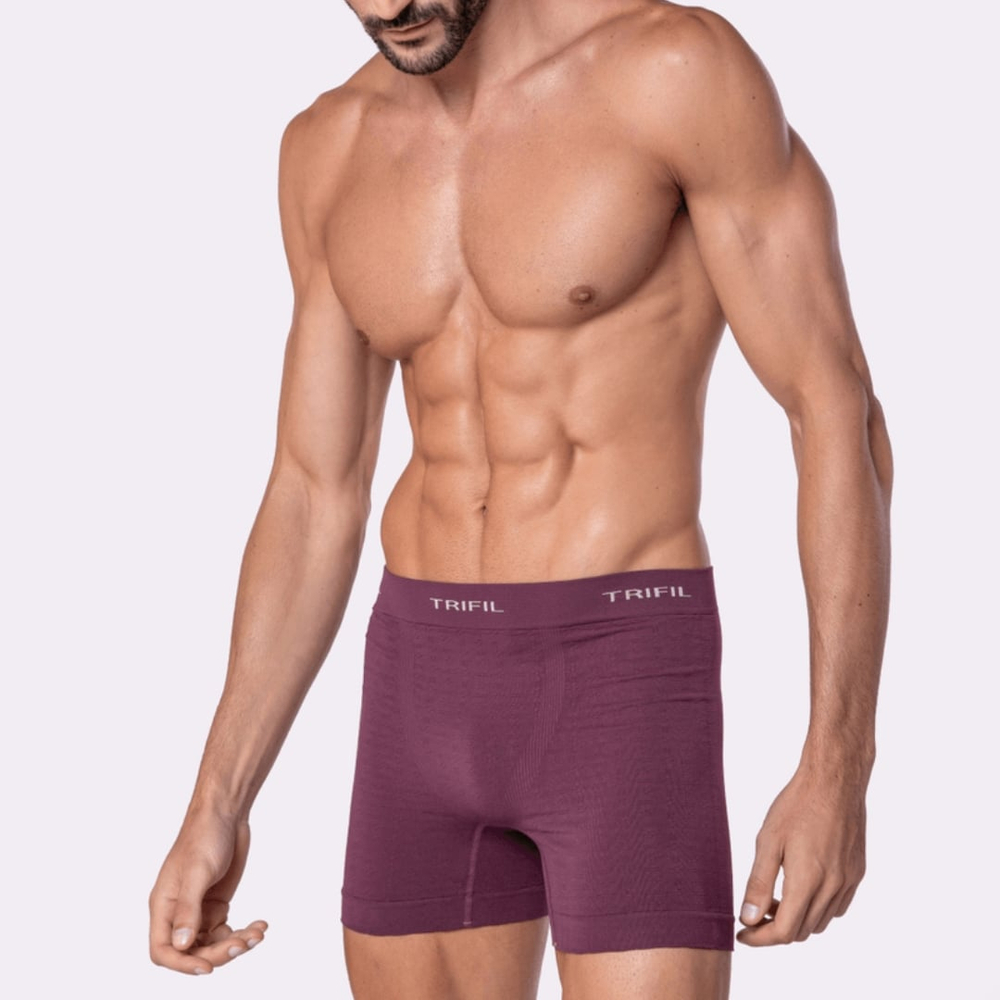 Cueca Boxer Adulto Canelada Sem Costura Trifil