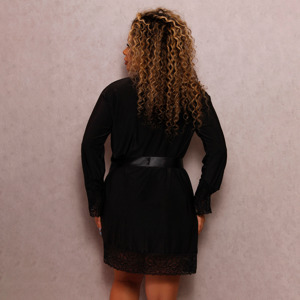 Robe Manga Longa Jéssica Liganete Com Renda Lust Chick