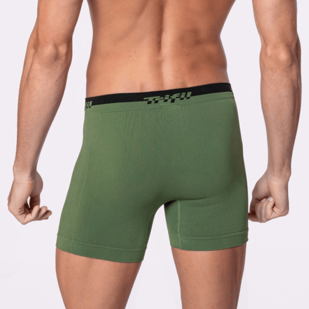 Cueca Boxer Sem Costura Canelado Lateral Trifil