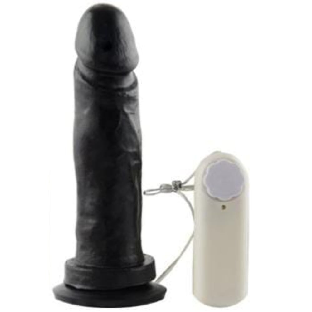 Prótese Maciça Com Vibro E Ventosa 17,5 X 4,2cm êxtase