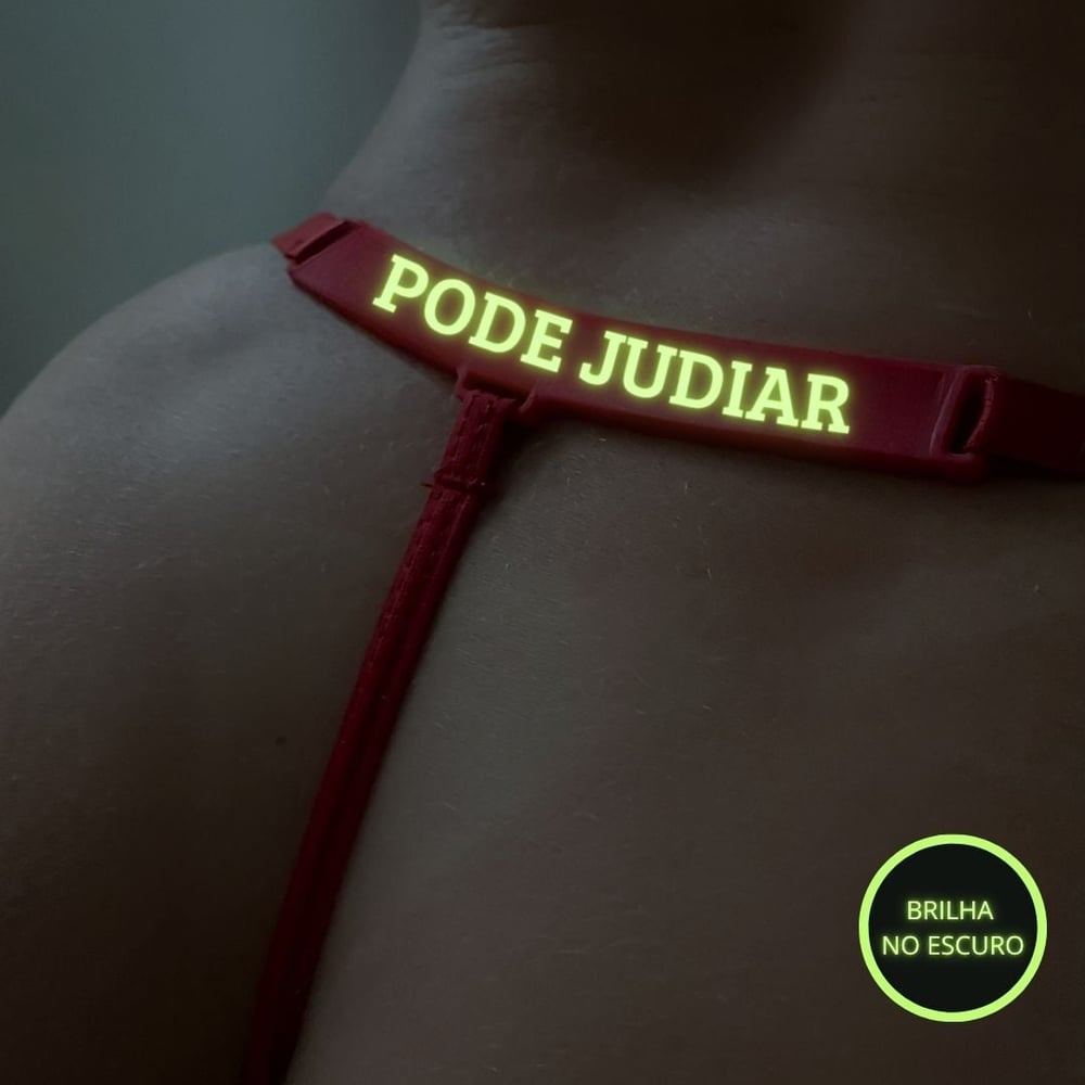 Calcinha Brilha No Escuro Com Frase Pode Judiar Mil Toques