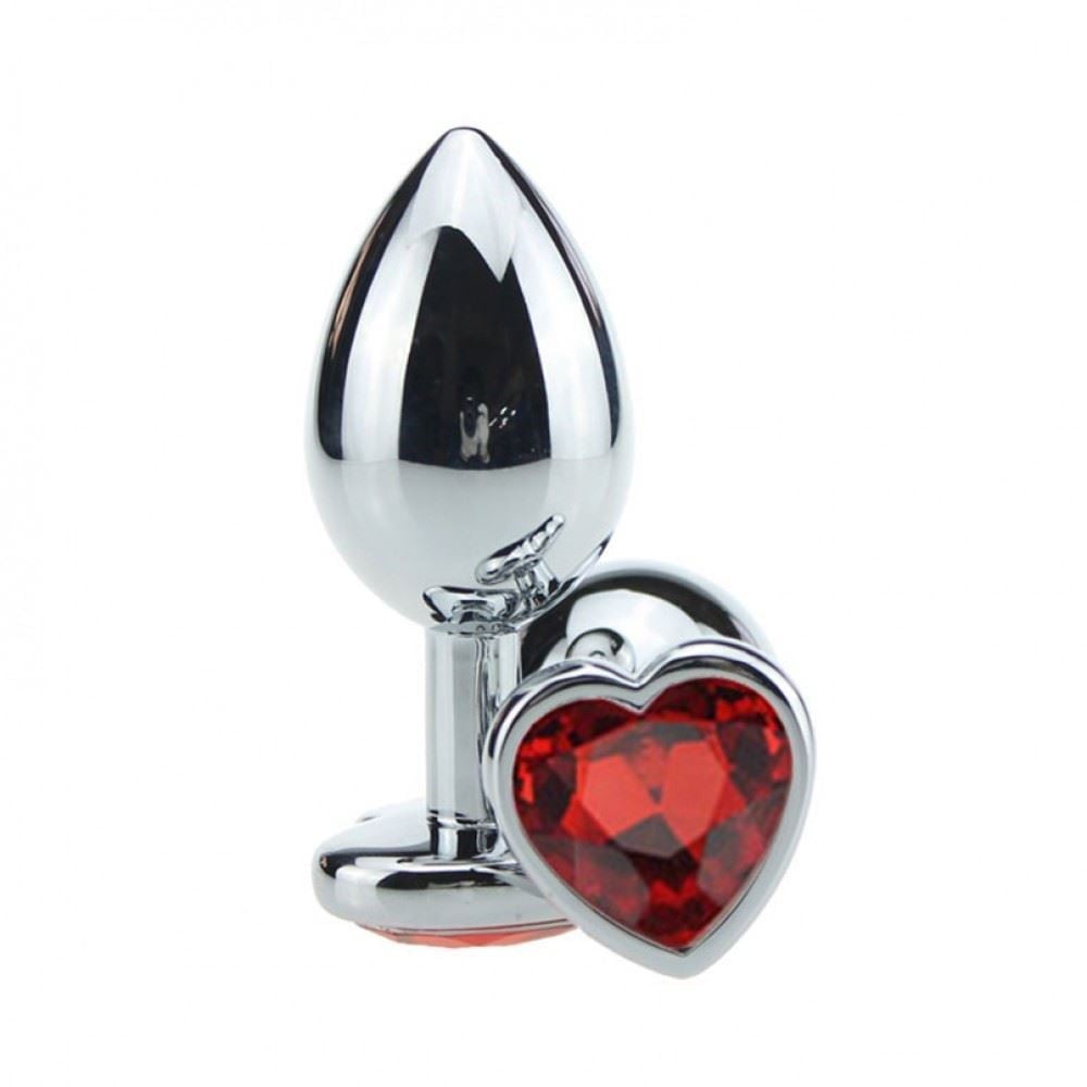 Plug Anal Coração Metal Médio Vibe Toys
