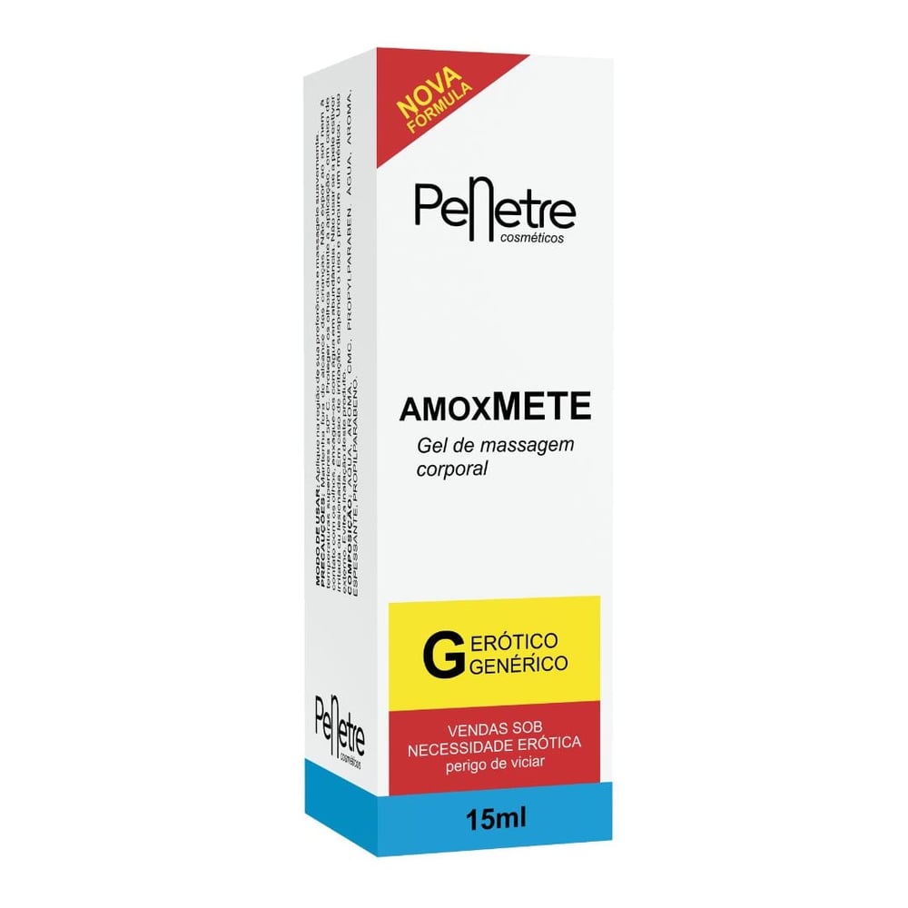 Amoxmete Gel Lubrificante Neutro 15ml Penetre Cosméticos