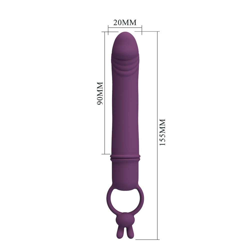 Cora Vibrador Com Glande 10 Vibrações Pretty Love