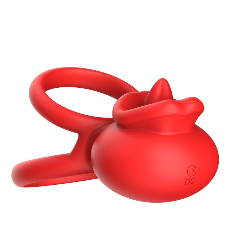 Anel Peniano Duplo Lip Ring Com 9 Vibrações E Controle Por Aplicativo