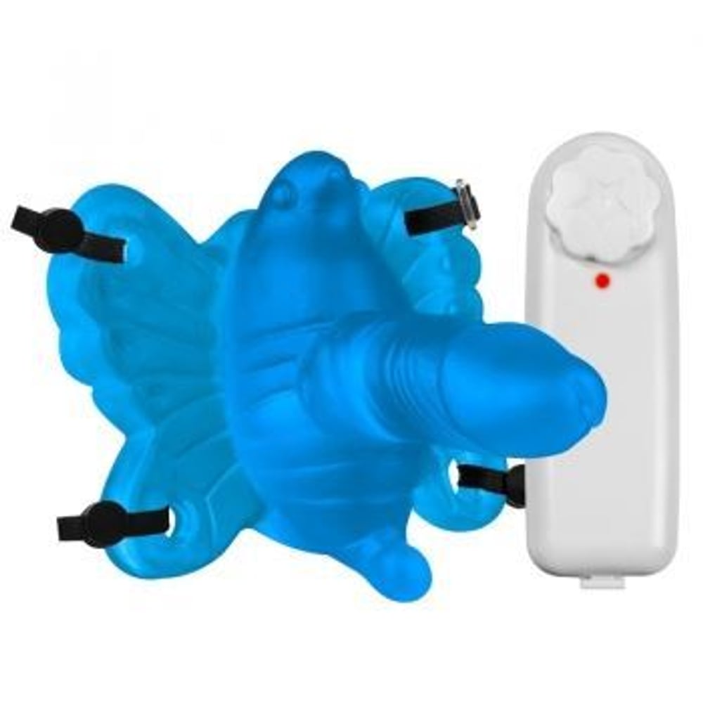 Vibrador Butterfly Estimulador Feminino Com Mini Pênis Pau Brasil