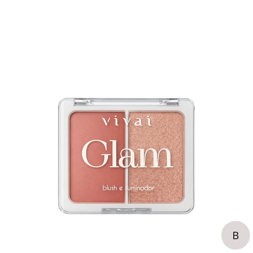 Glam Duo Blush E Iluminador Vivai