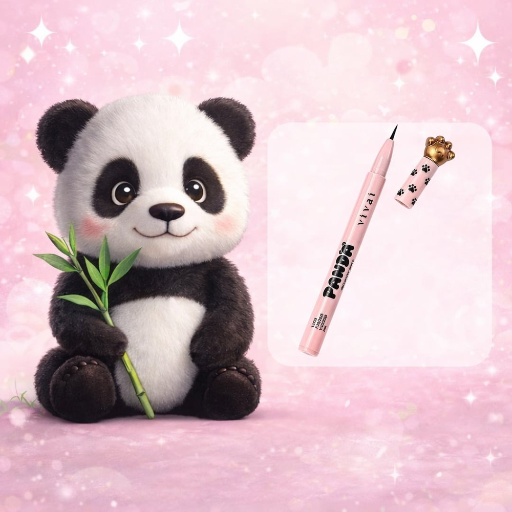 Panda Caneta Delineadora Preta Vivai