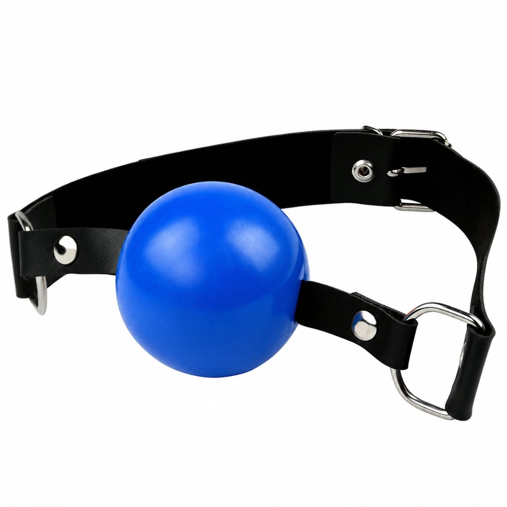 Mordaça Bola Com Regulagem Em Couro La Pimienta
