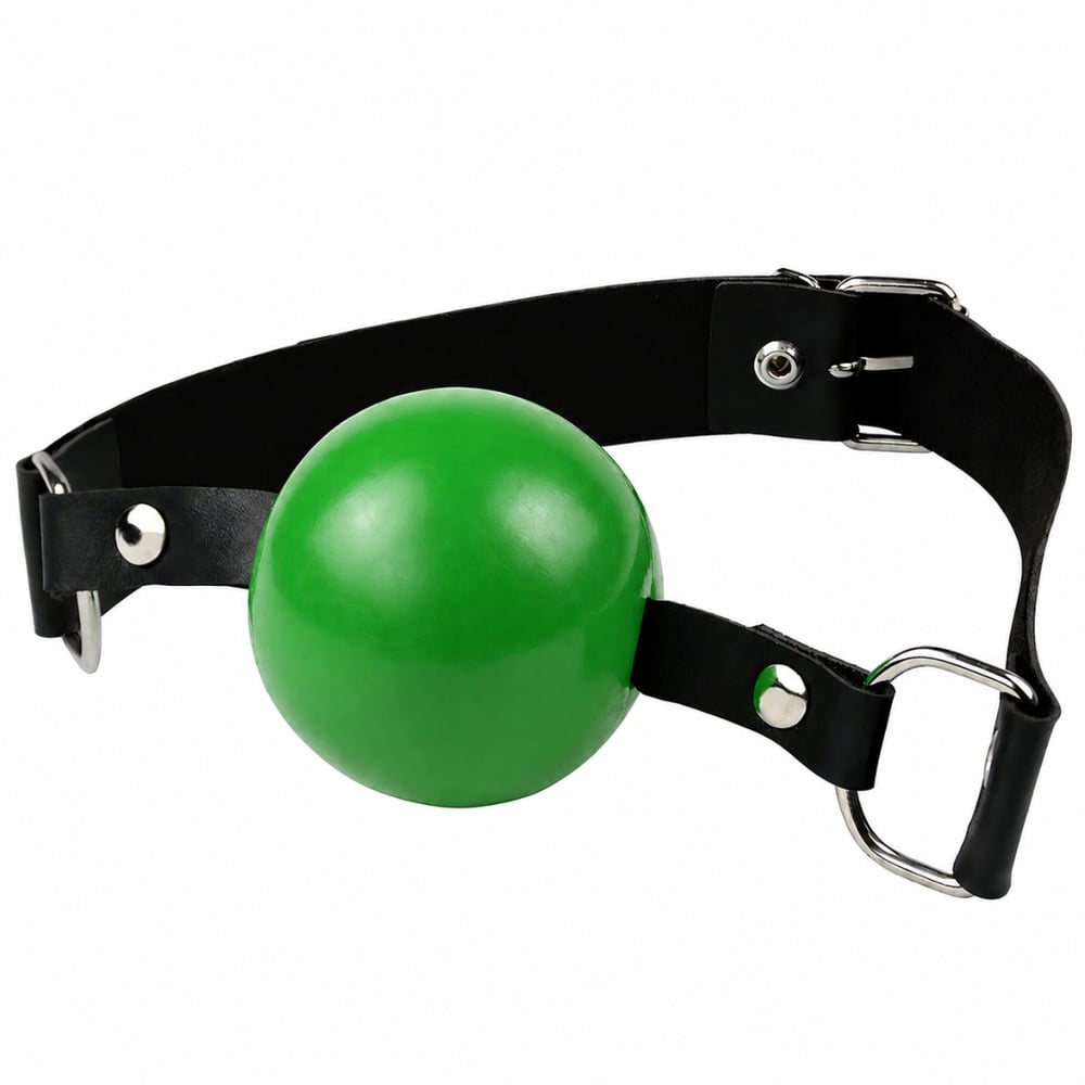 Mordaça Bola Com Regulagem Em Couro La Pimienta