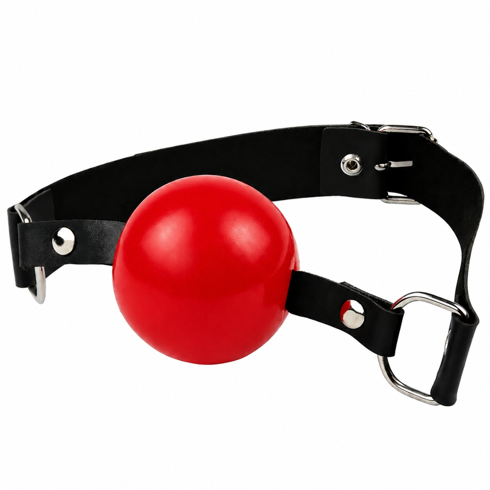 Mordaça Bola Com Regulagem Em Couro La Pimienta