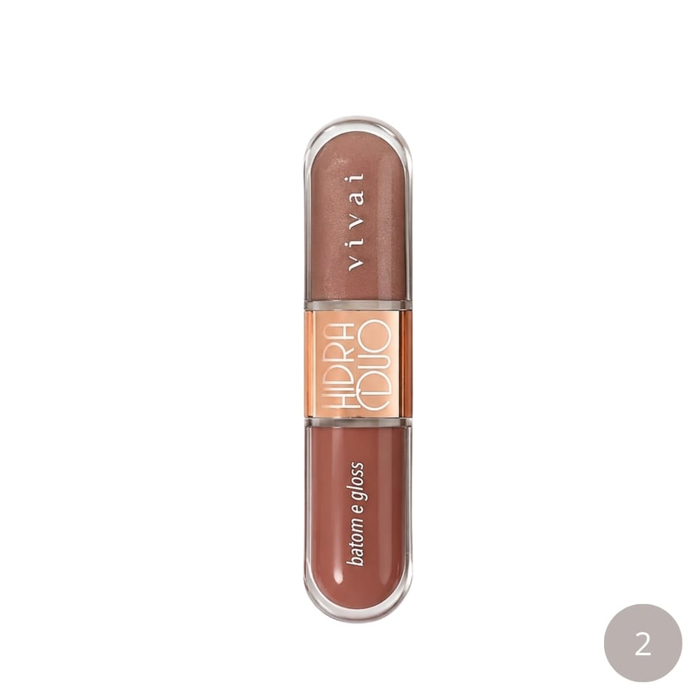 Hidra Duo Batom Líquido E Gloss Labial 12ml Vivai