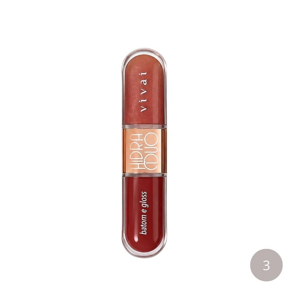 Hidra Duo Batom Líquido E Gloss Labial 12ml Vivai