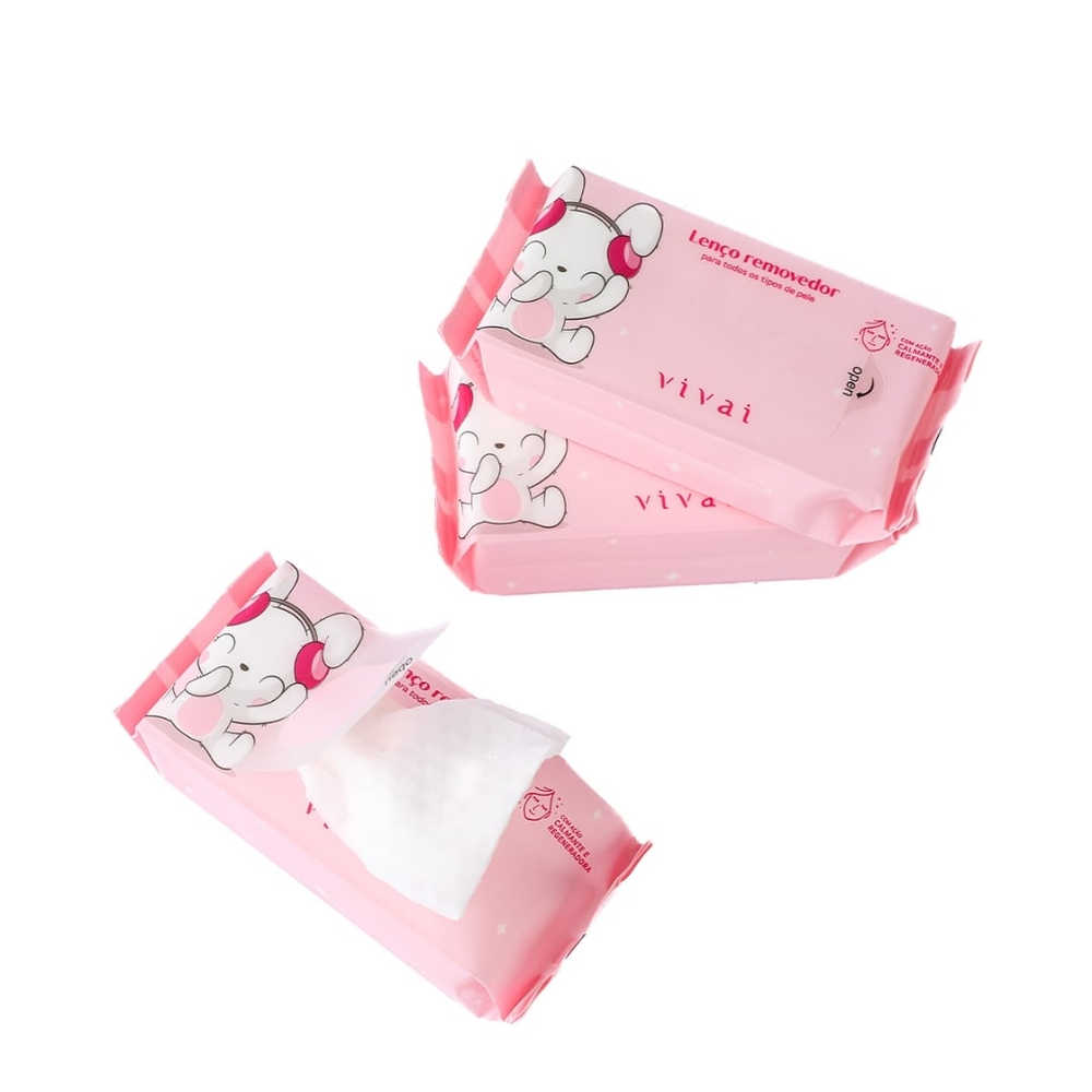 Lenço Removedor De Maquiagem 8 Unidades Vivai