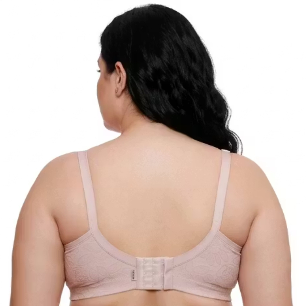 Sutiã Meia Taça Plus Size Redutor Em Jackard Com Bojo E Aro Nayane