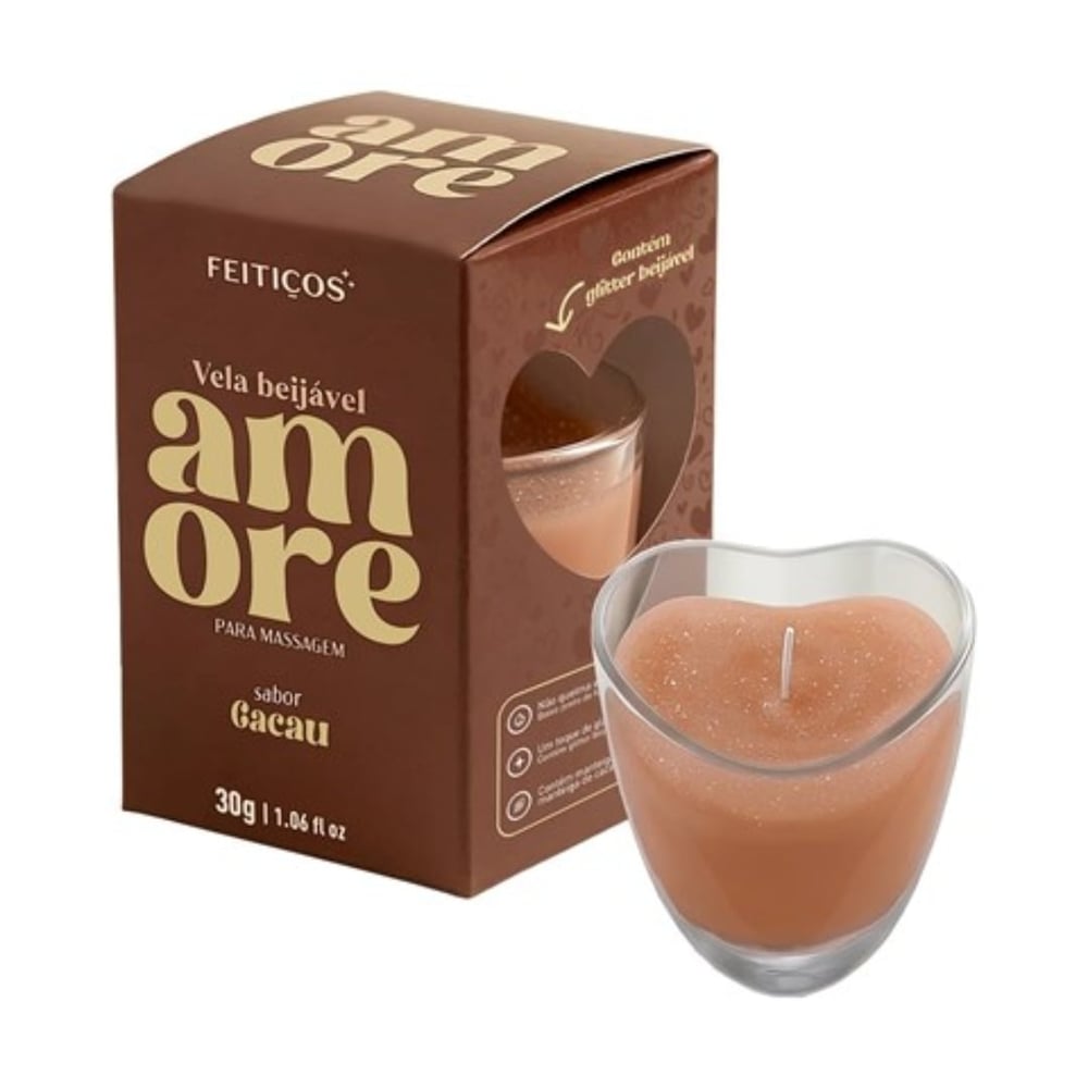 Vela Beijável Para Massagem Amore 30g Feitiços
